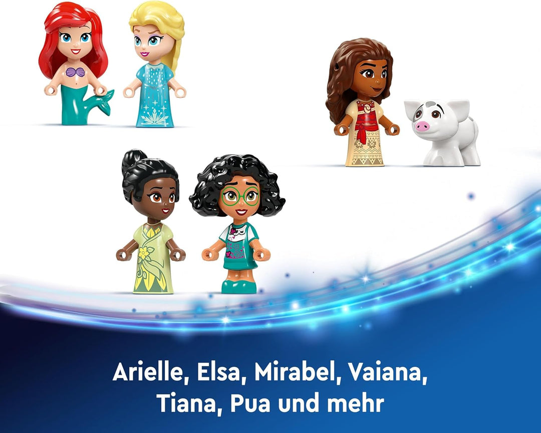 LEGO │ Disney Princess Adventskalender 2024, Bauspielzeug mit 5 Mikro-Spielfiguren, Adventsbauset fü