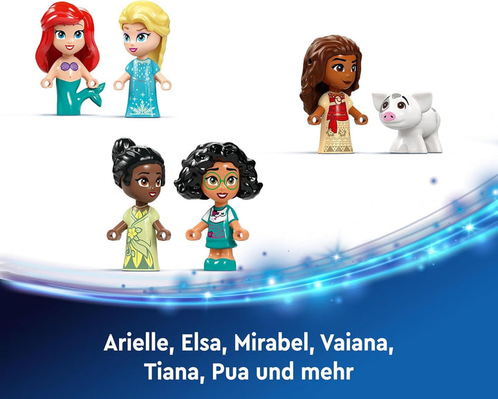 LEGO │ Disney Princess Adventskalender 2024, Bauspielzeug mit 5 Mikro-Spielfiguren, Adventsbauset fü