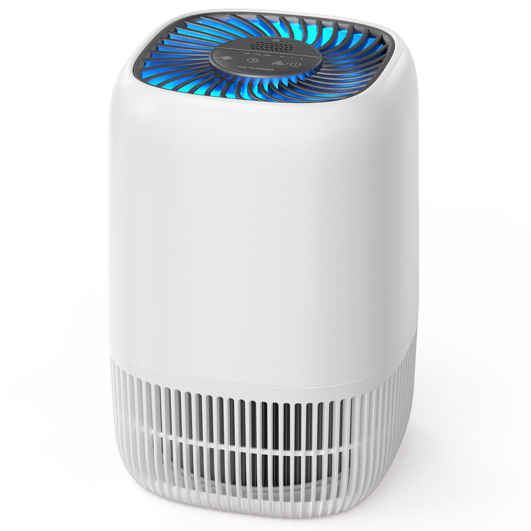 AROEVE Luftreiniger mit H13 HEPA 3-Stufen-Filter, Luftreiniger für Schlafzimmer, 5W Energieverbrauch