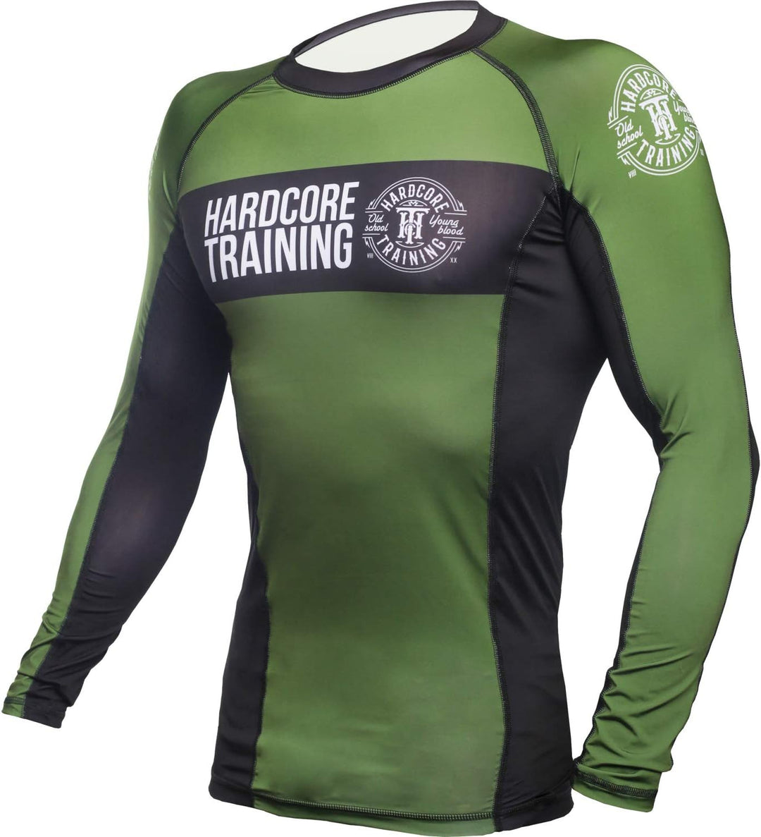 Hardcore Training Recruit Rash Guard Men's Kompressionshemd Herren Lange Ärmel Grappling Jiu Jitsu M