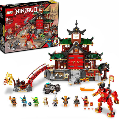 LEGO 71767 NINJAGO Ninja-Dojotempel Meister des Spinjitzu, Gebäude-Set mit Lloyd, Kai und Schlangen-