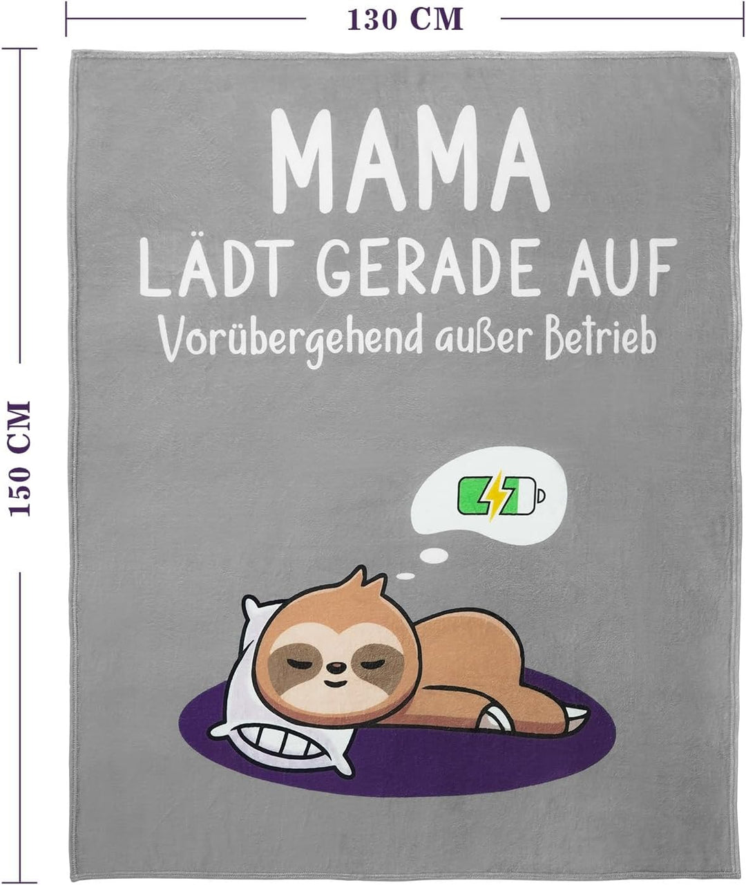 Geschenk für Mama, Lustig Geschenk für Mama Kuscheldecke zum Muttertag Geburtstag Valentinstag Weihn