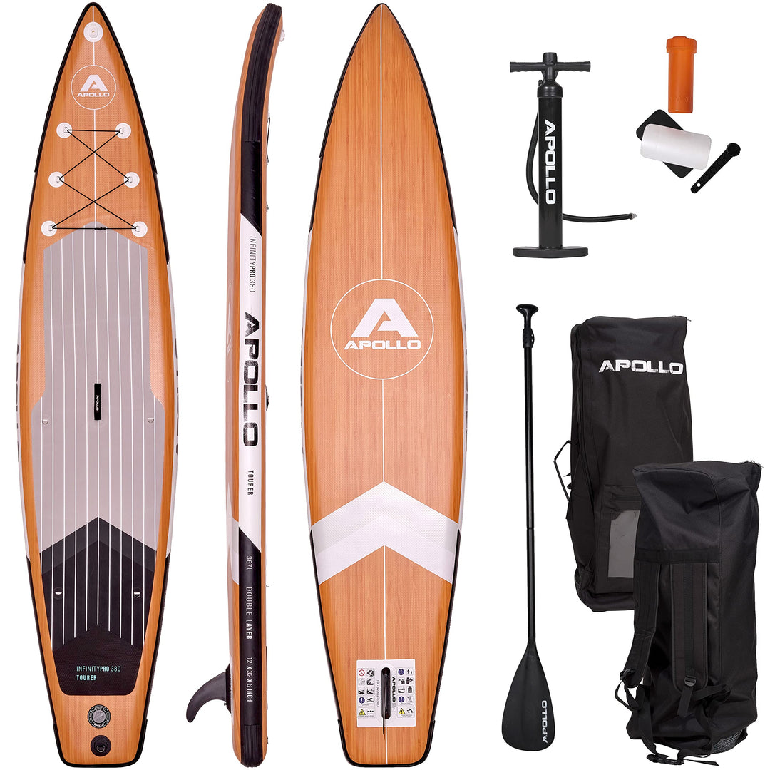 Apollo iSUP Board Komplett-Set | Aufblasbares Stand Up Paddle Board | inkl. Paddel, Pumpe | Stand Up