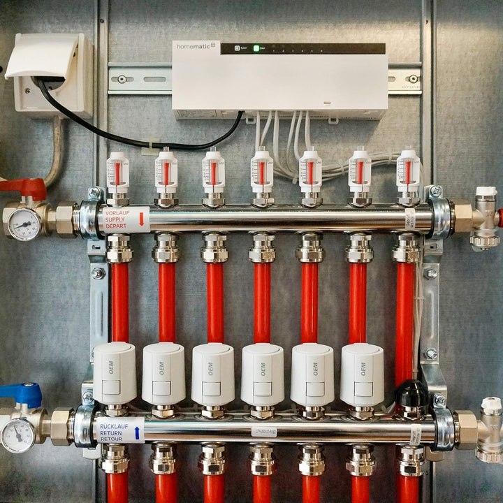 Homematic IP Smart Home Fussbodenheizungscontroller – 10-Fach, 24 V, Digitale Steuerung Fussbodenhei