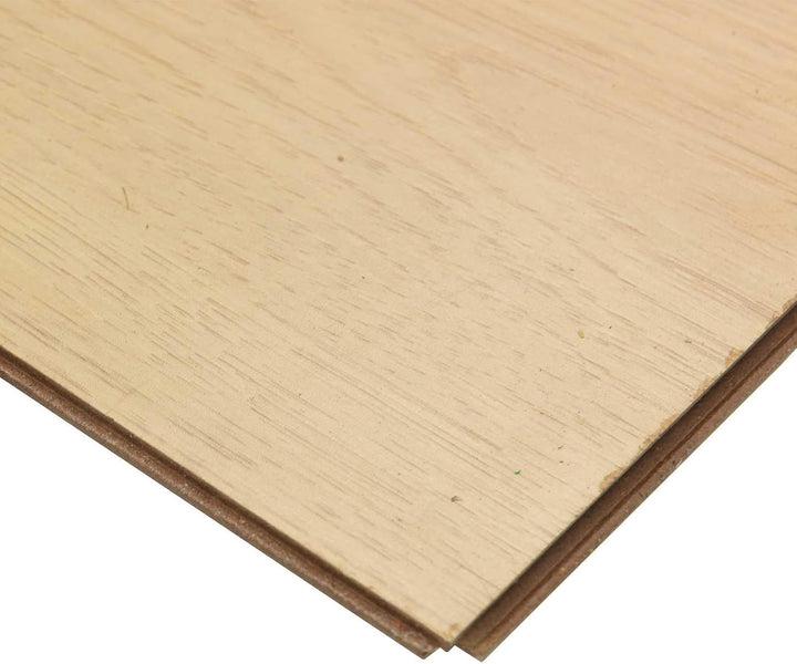 Heller Ahorn Laminatboden 15 Platten 101 x 20 x 0,8 cm Holzwerkstoff, Klicksystem ohne Kleber, Plank