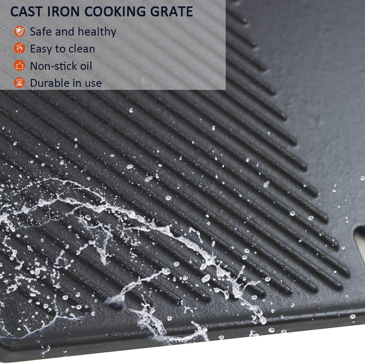 FORYEYC 43CM X 32CM Gusseisen Grillplatte für enders monroe pro 4 sik turbo, pro 3 sik turbo, landma