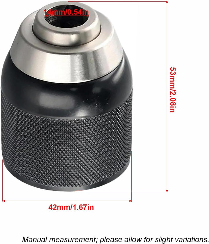 TOP-MAX Ersatzbohrfutter kompatibel mit Dewalt Akku-Bohrschraubern: N196034, N092854, DC984KN, DC988