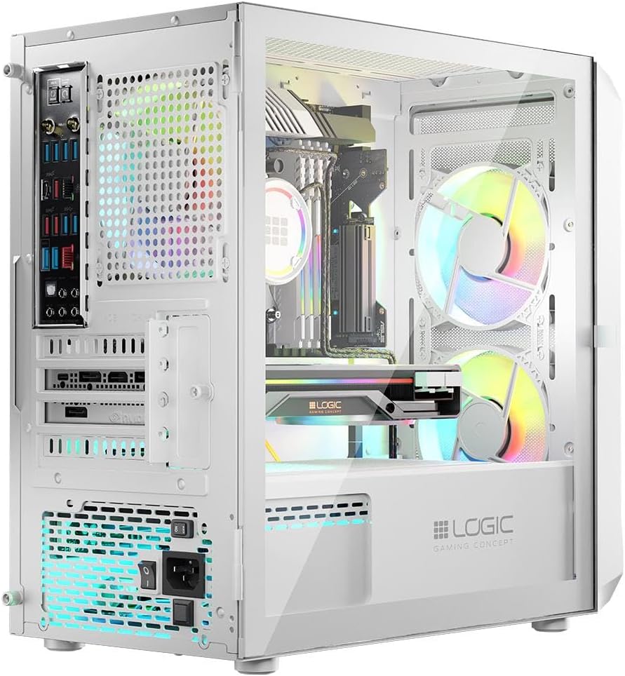Logic Portos ARGB Mini USB 3.0 Case White