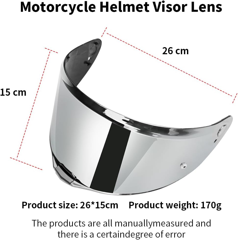 VCOROS Motorradhelm Visier,Helmvisier für LS2 FF811/vector 2/Citation II,Motorrad Windschutz Helm Ob