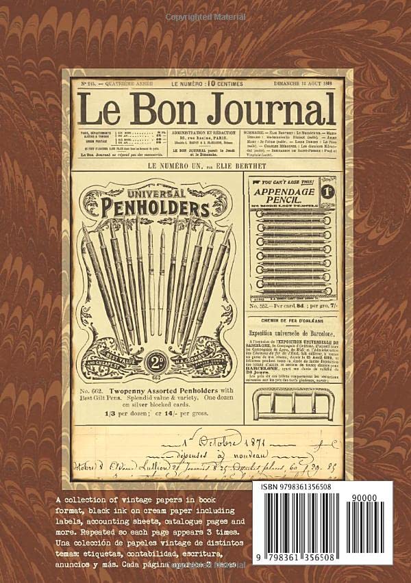 Art Journal Vol 2: or a second collection of vintage pages for art journaling without ruining real b