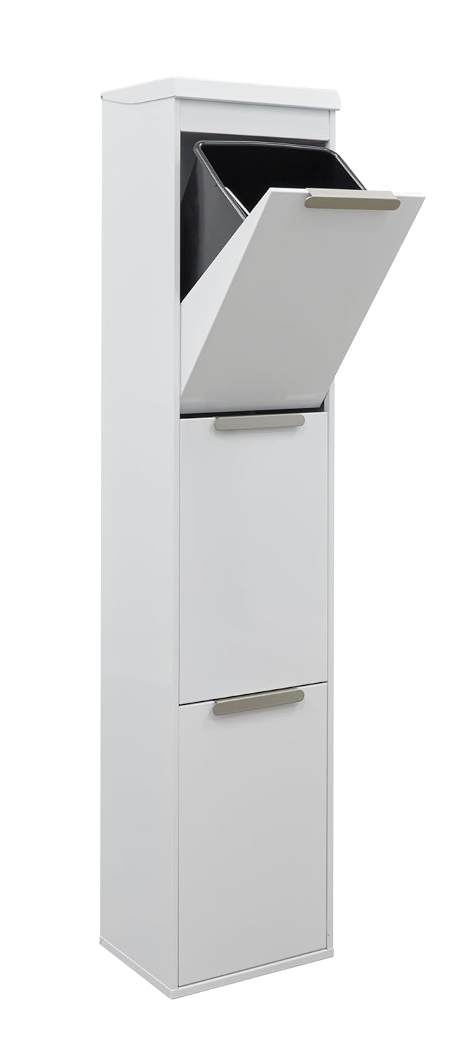 ARREGUI Ecoclas Plus CR321-E Mülltrennsystem aus Stahl mit Aufbewahrungsbox mit Deckel | 3x17L (51L)