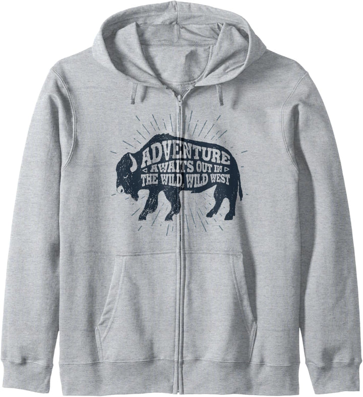 Adventure West Native American Tribal Art Wild Bull sacred Kapuzenjacke