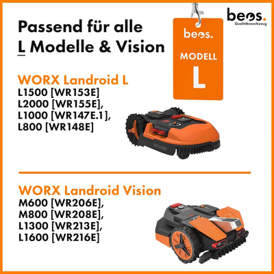 BEOS® PREMIUM EDELSTAHL Spikes für Modell Worx L -Poliert -Gesenkte Schraubenlöcher-Entgratet- 12x E