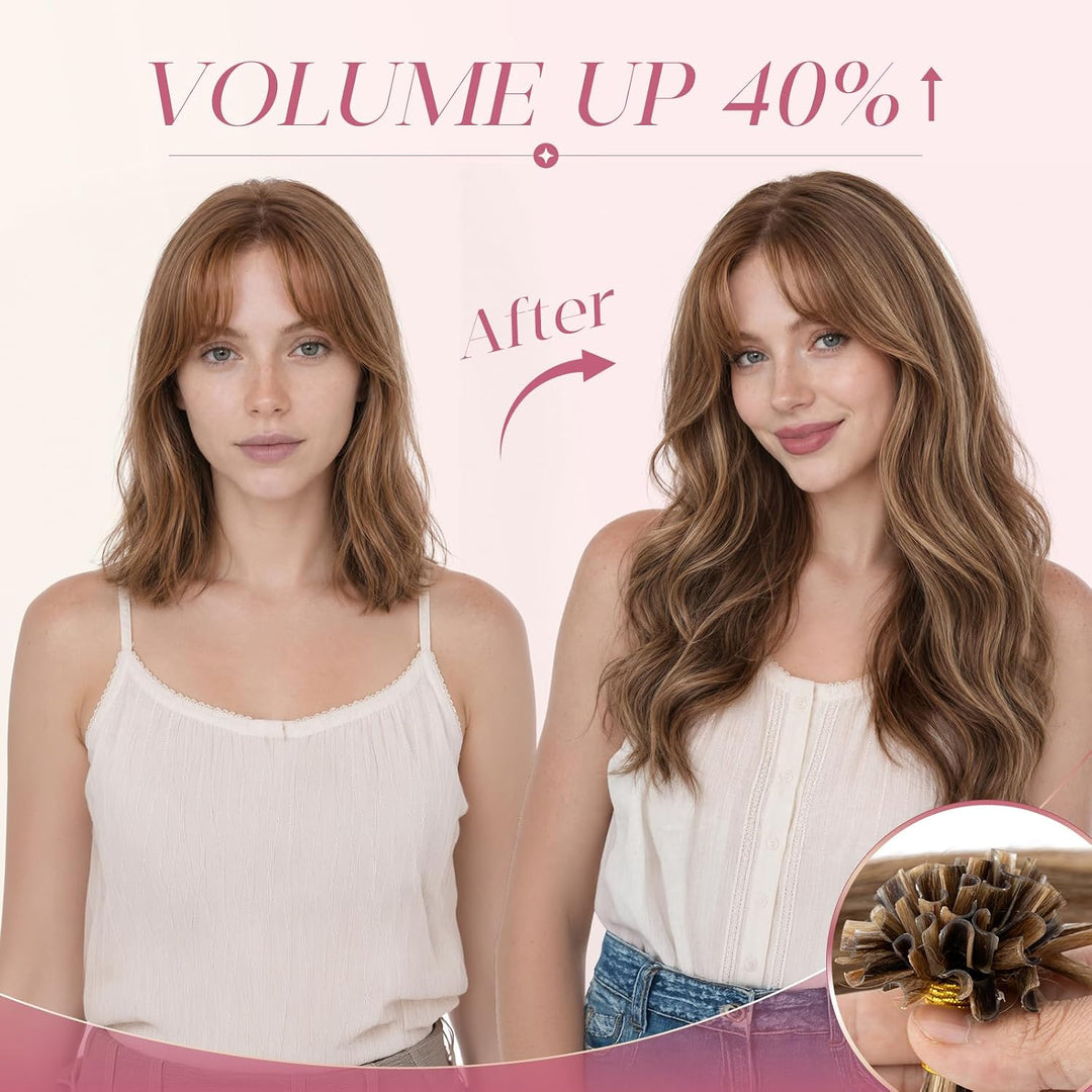 Elailite Extensions Echthaar Bonding 1g/s 50cm 