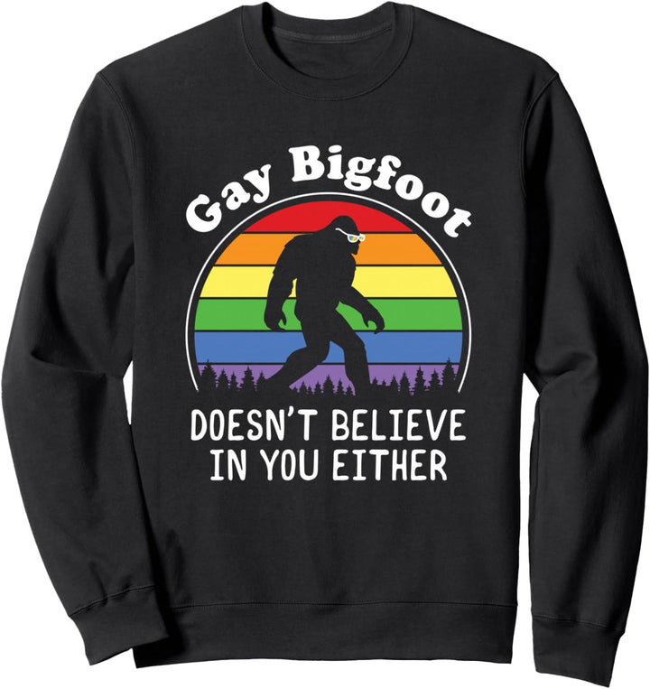 Gay Pride Regenbogen Bigfoot Christopher Street Day CSD Sweatshirt