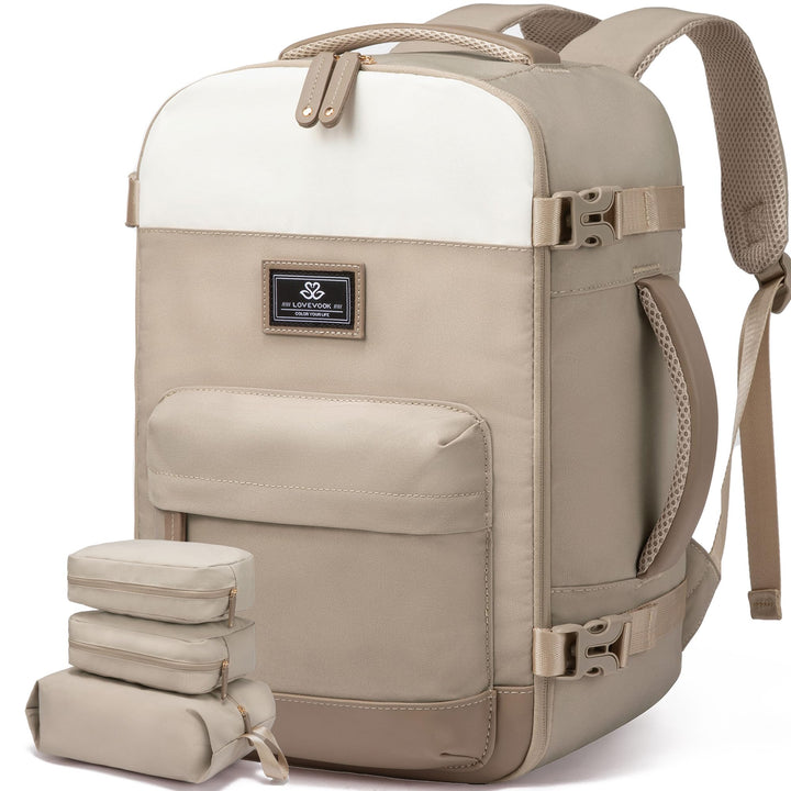 LOVEVOOK Rucksack Handgepäck Flugzeug, Reiserucksack Herren Damen Gross, 40L Cabin Bag Bordgepäck Ru