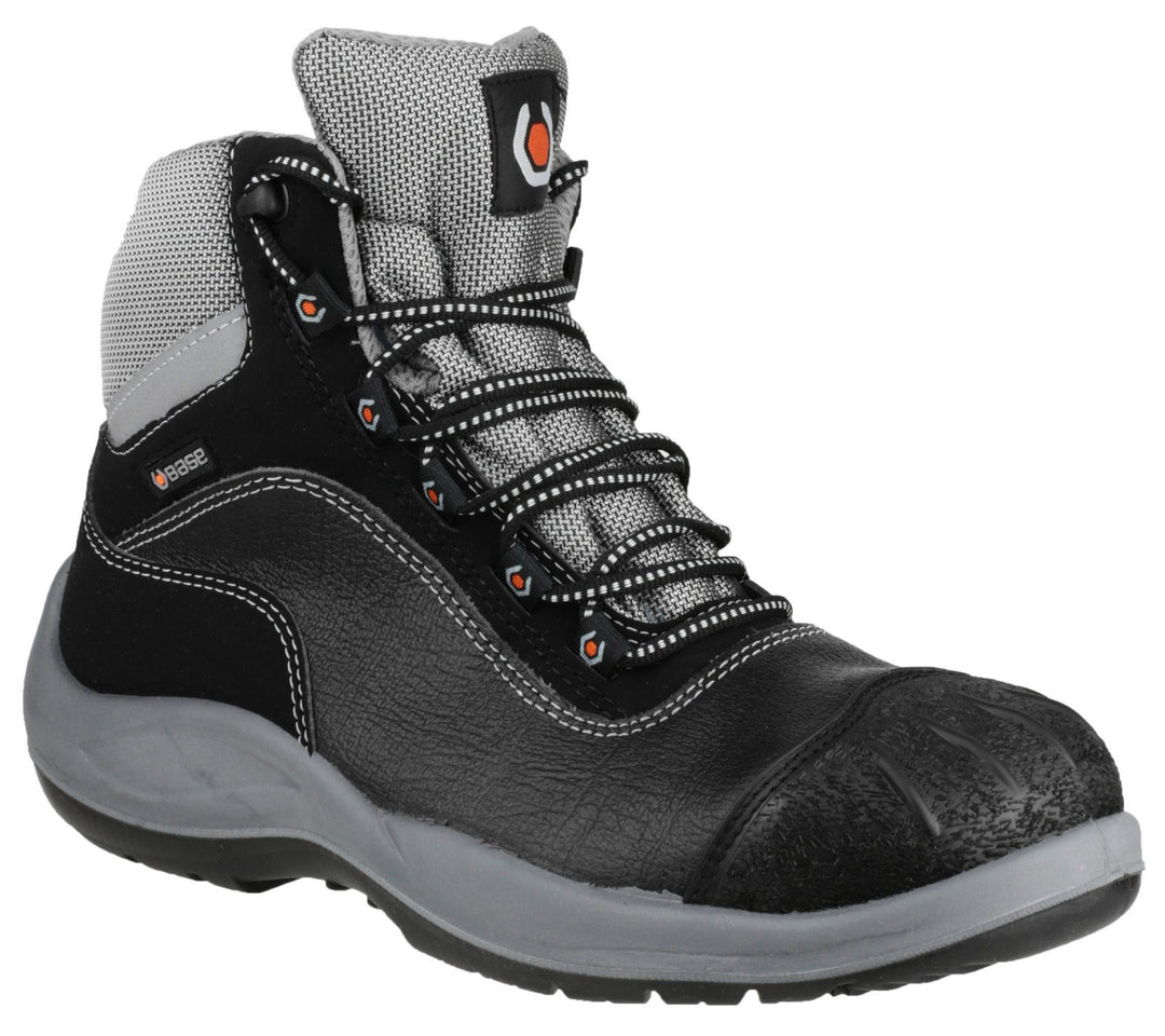 Base B119 Mens Kampfstiefel 49 Schwarz Grau, 49 Schwarz Grau