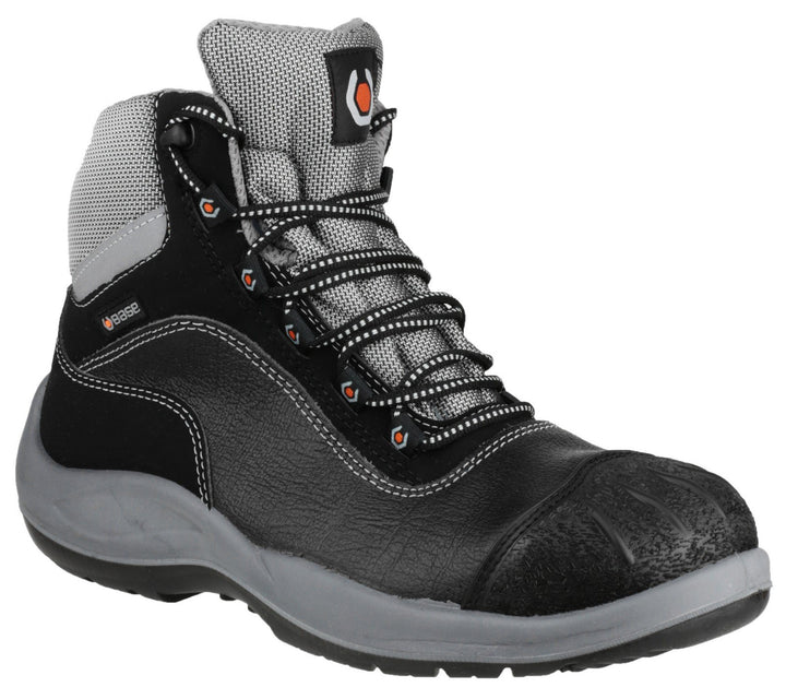 Base B119 Mens Kampfstiefel 49 Schwarz Grau, 49 Schwarz Grau