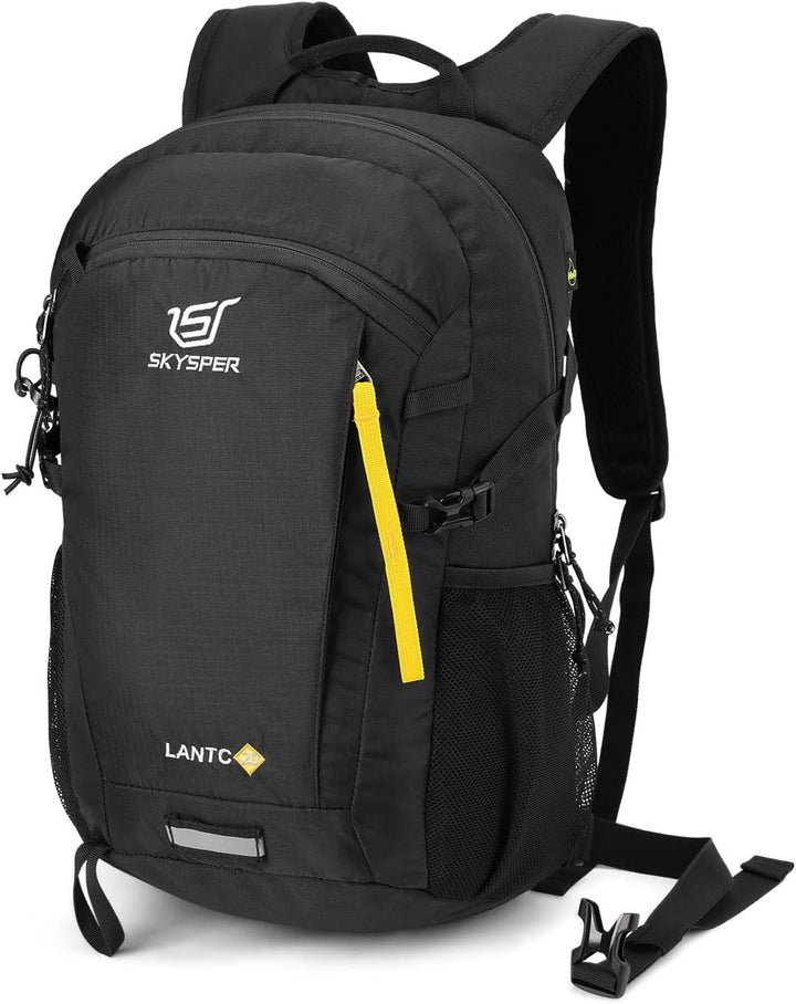 SKYSPER Leicht Wanderrucksack Klein Rucksack mit Rückenbelüftung Trekkingrucksack aus atmungsaktivem