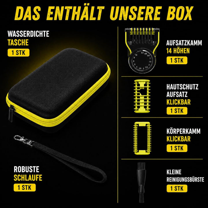 Giulia Beauty one Blade aufsätze Face&amp;Body für One Blade QP2520, QP2530, QP2620, QP2630, QP27xx, QP2