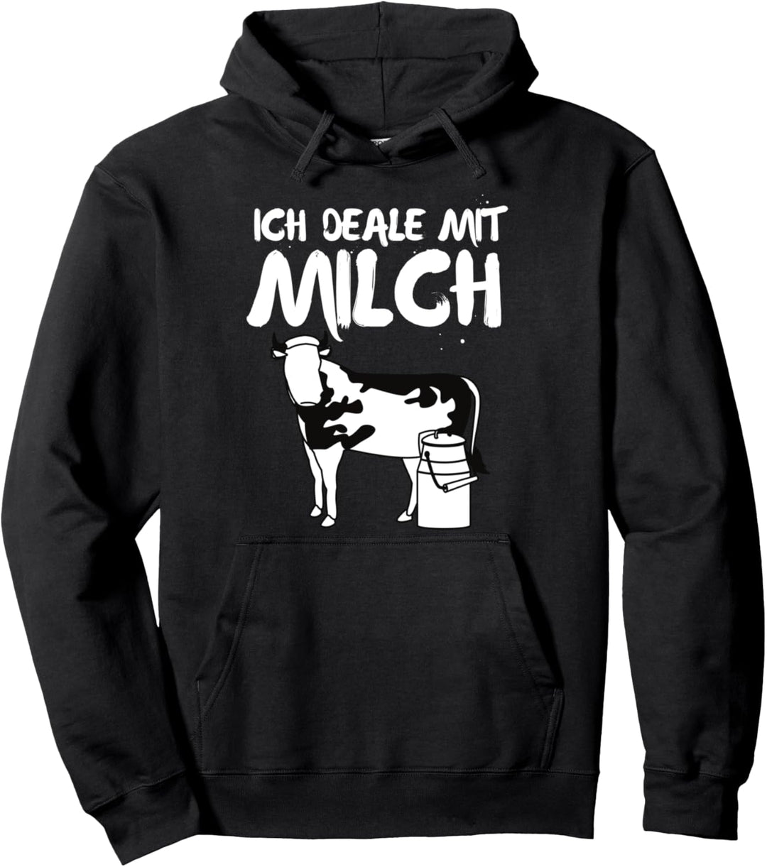 Ich Deale Mit Milch Original Bauer Milchbauer Landwirt Kühe Pullover Hoodie