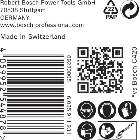Bosch Accessories 25x Schleifpapier Expert C470 mit 19 Löchern (für Hartholz, Farbe auf Holz, Ø 225