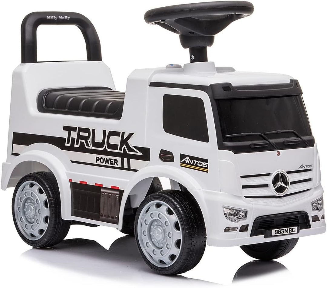 Milly Mally Fahrzeug Mercedes Antos Rutscher für Kinder im Alter von 1 bis 3 Jahren Auto mit interak