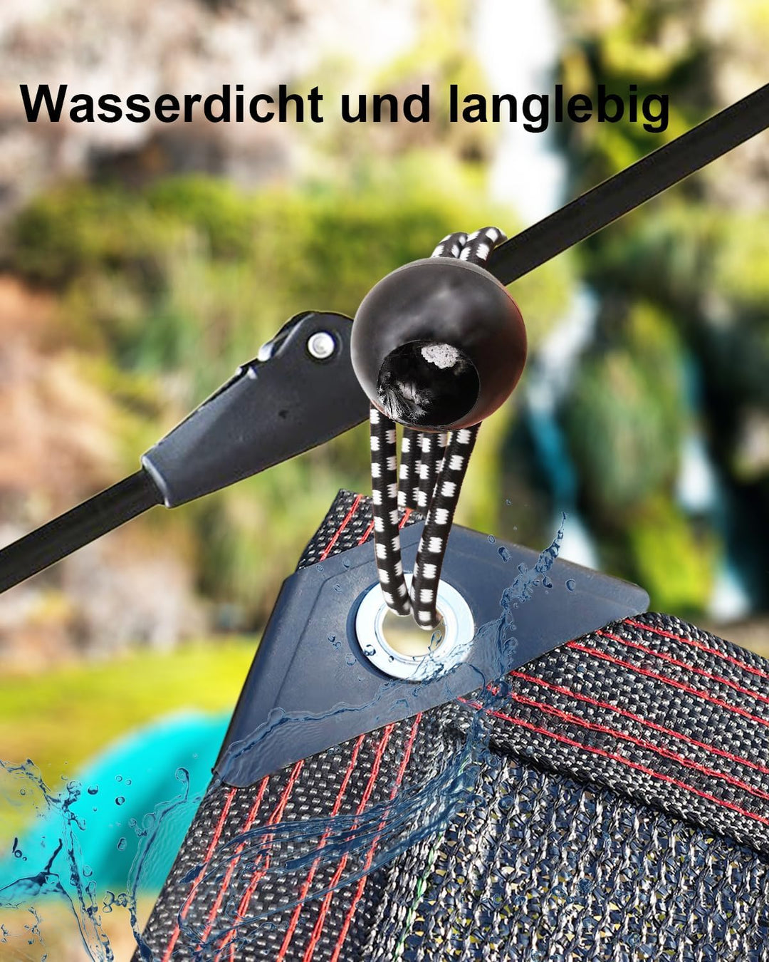 WMZOBH Spanngummis mit Kugel 15cm, 100 Stück Planenspanner mit Kugel, Spanngummi Kurz, Planenbefesti