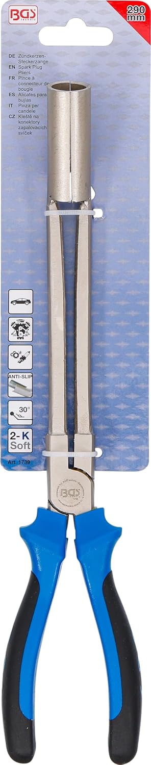 BGS 1739 | Zündkerzen-Steckerzange | 290 mm | 30° abgewinkelt, 290 mm | 30° abgewinkelt