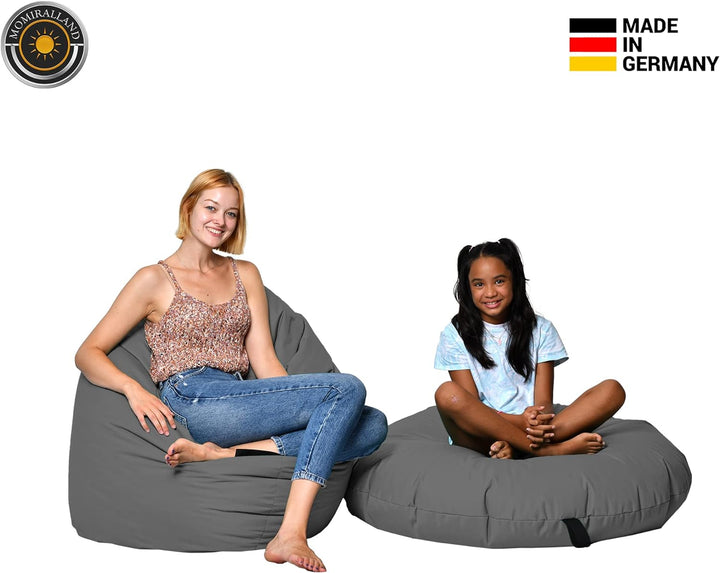 Momiralland Sitzsack 2 in 1 Funktion für bequemes Sitzen & Liegen – Indoor & Outdoor da er Wasserfes