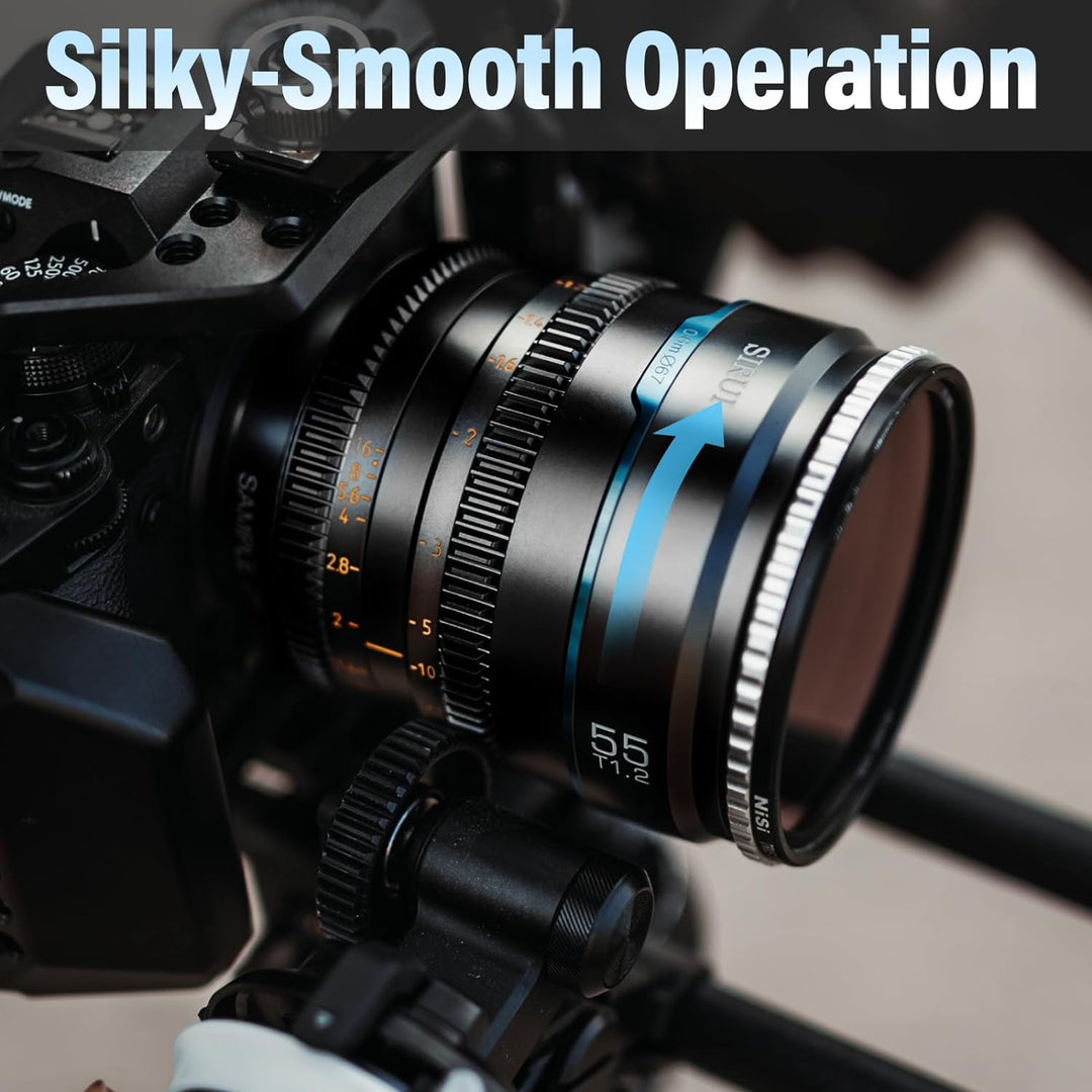 SIRUI Night Walker T1.2 S35 Cine Objektiv-Set, 24 mm, 35 mm, 55 mm, grosse Blende, manueller Fokus (