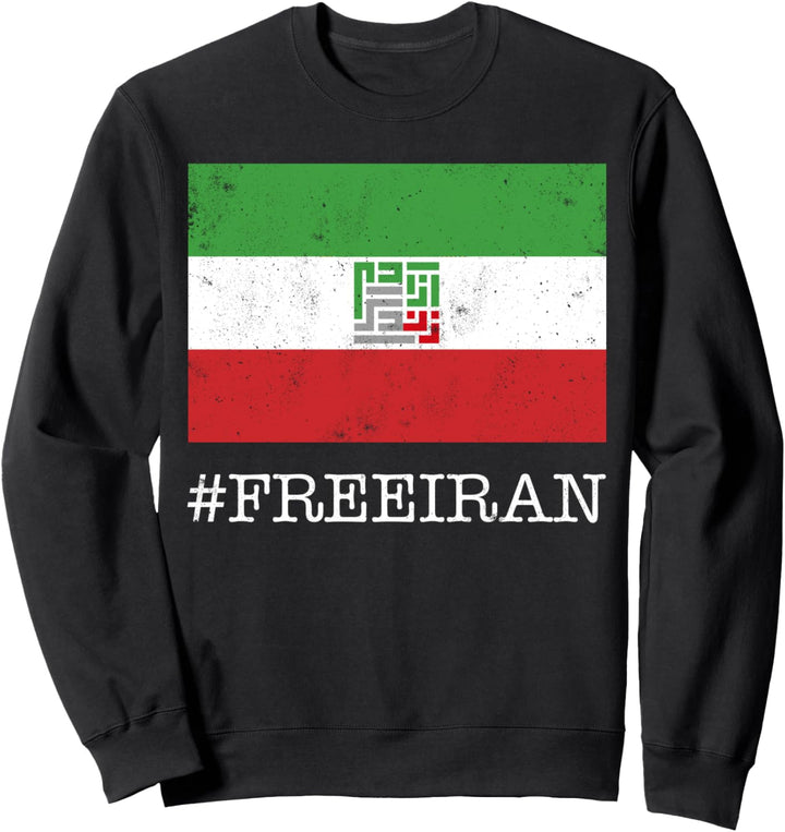 Iranische Flagge, Frauen Lebensfreiheit in Farsi, iranischer Protest Sweatshirt