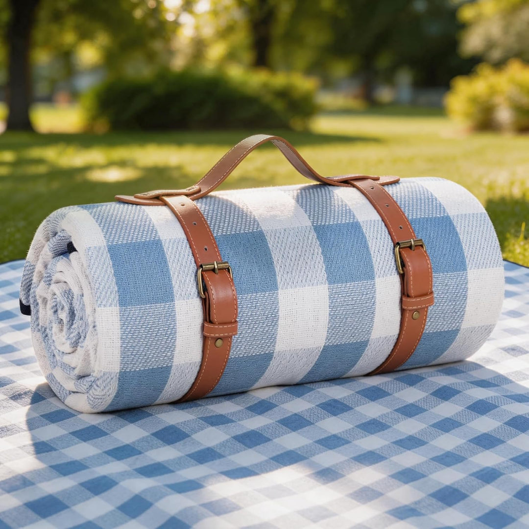 sapsisel 200 x 200 cm Picknickdecke, extra gross, wasserdicht und faltbar, Stranddecke, 3-lagige Out