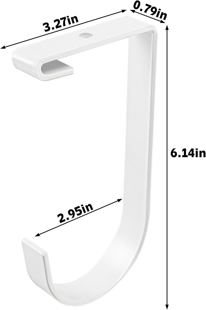4 Stück Heavy Duty Add-On Flat Hook Zubehör für Garagendecken- und Wandaufbewahrung, legierter St