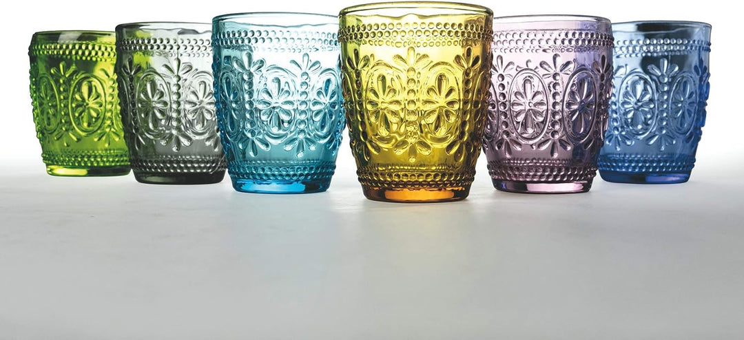 Villa d’Este Home Tivoli 5907719 Kora Light/Imperial Set 6 Wassergläser 295 ml aus Glas, Hell