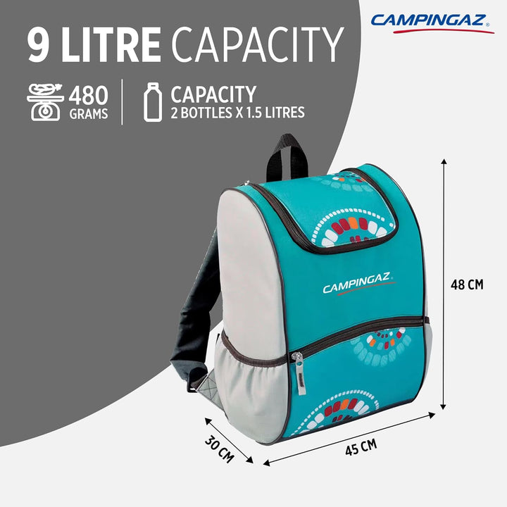 Campingaz Kühl Rucksack Ethnic MiniMaxi 9L, wasserdichter Rucksack mit Kühlfach, Isoliertasche, kühl