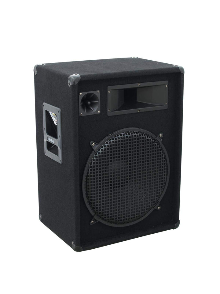 OMNITRONIC DX-1522 3-Wege Box 800 W | Robuste Full-Range-Box mit 15" Tieftöner und 800 Watt Leistung