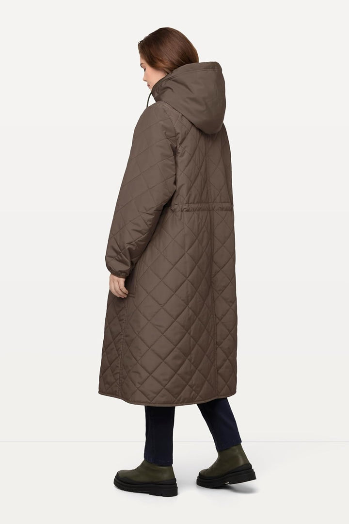 Ulla Popken Damen Light Padded Coat Mäntel 50-52 Moosgrün, 50-52 Moosgrün