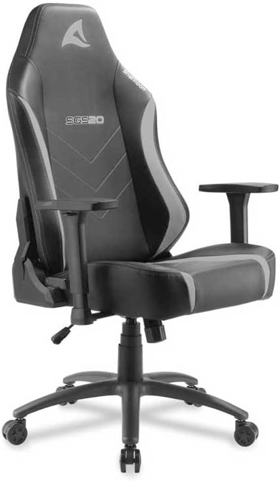 Sharkoon, Kunstleder, Schwarz/Grau Skiller SGS20 Gaming Stuhl, Normal