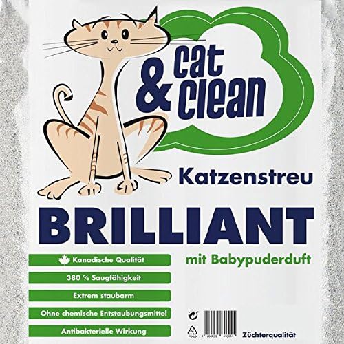 Cat & Clean Katzenstreu Der Extraklasse Klumpendes Einstreu Extrem Saugfähig Naturprodukt Aus Benton