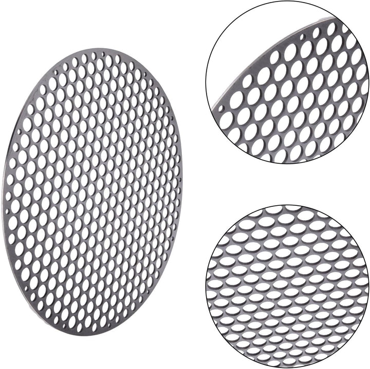 Runder Edelstahl-Grillrost, rundes Grillnetz, Drahtgeflecht, Gestell für Outdoor-Camping, Kochgeschi
