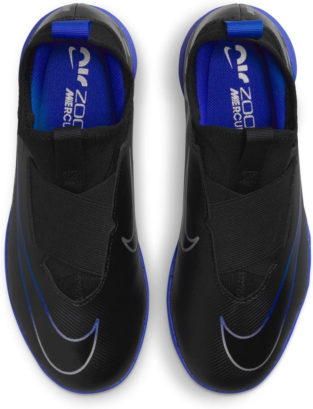 Nike Unisex Kinder Jr Zoom Vapor 15 Academy Ic Fussballschuh 27.5 EU Black Chrome Hyper Royal, 27.5