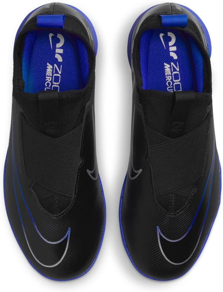 Nike Unisex Kinder Jr Zoom Vapor 15 Academy Ic Fussballschuh 27.5 EU Black Chrome Hyper Royal, 27.5