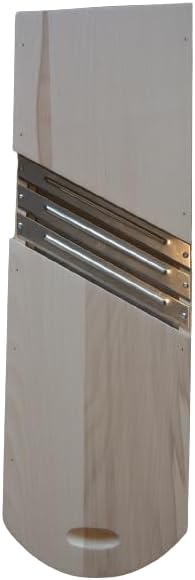 teemando® Krauthobel Gemüsehobel mit beweglichem Schlitten für sicheres Schneiden von Krautköpfen un