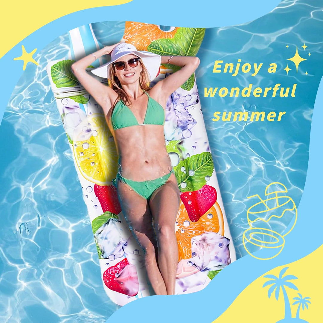 ACTOYS Luftmatratze Pool, Luftmatratze Wasser, XXL, Wassermatratze, Schwimmmatratze, Schwimmmatte, P