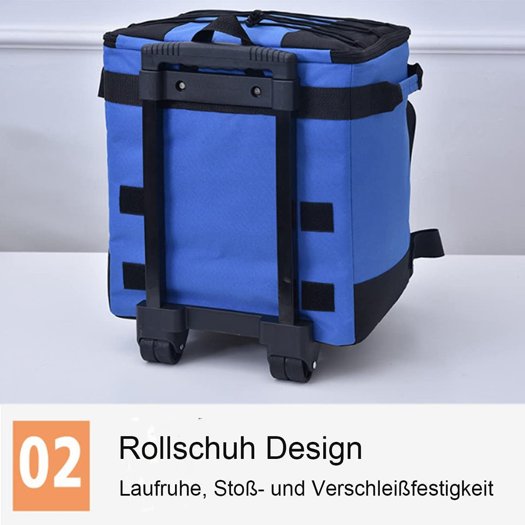 43L Kühltasche Gross Picknicktasche Faltbar Lunchtasche Mittagessen Tasche Thermotasche Isoliertasch
