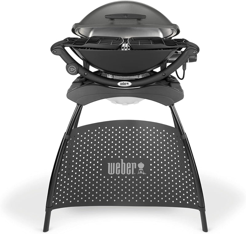 Weber Q 2400 Grill, 2200 W, Grau, rechteckig, Aluminium, Edelstahl, 68 cm l x 130 cm w x 130 cm h