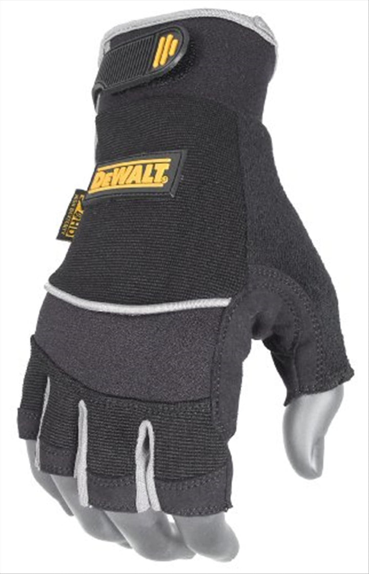 DEWALT DPG230XL Techniker-Handschuhe, fingerlos, Kunstleder, Grösse XL X-Large (Pack of 1), X-Large
