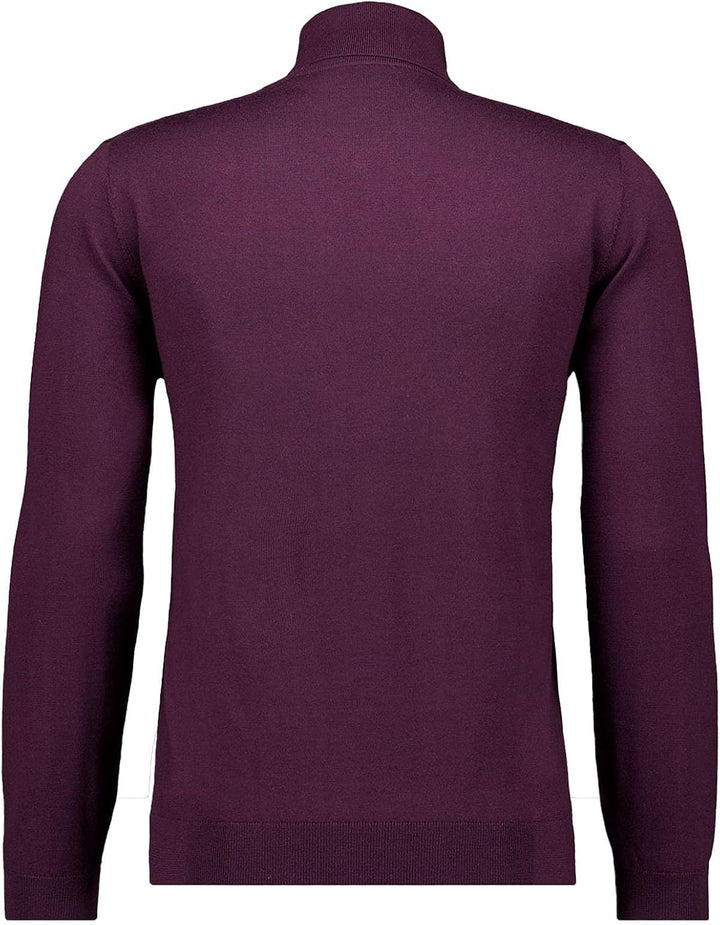 RAGMAN Herren Merino-Pullover Rollkragen 3XL Bordeaux-069, 3XL Bordeaux-069