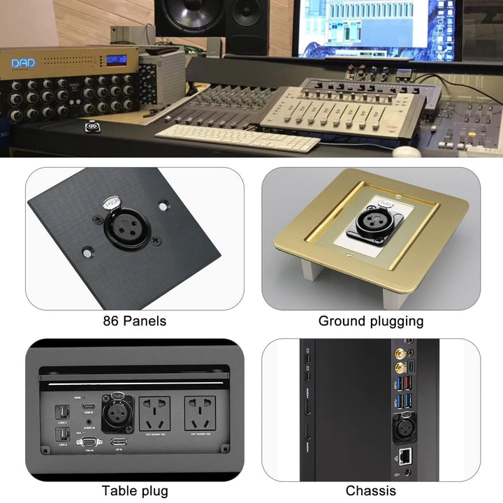 QIANRENON xlr Festmontage-Kurz-Kabel-Adapter für Lautsprecher und Mixer, 35cm